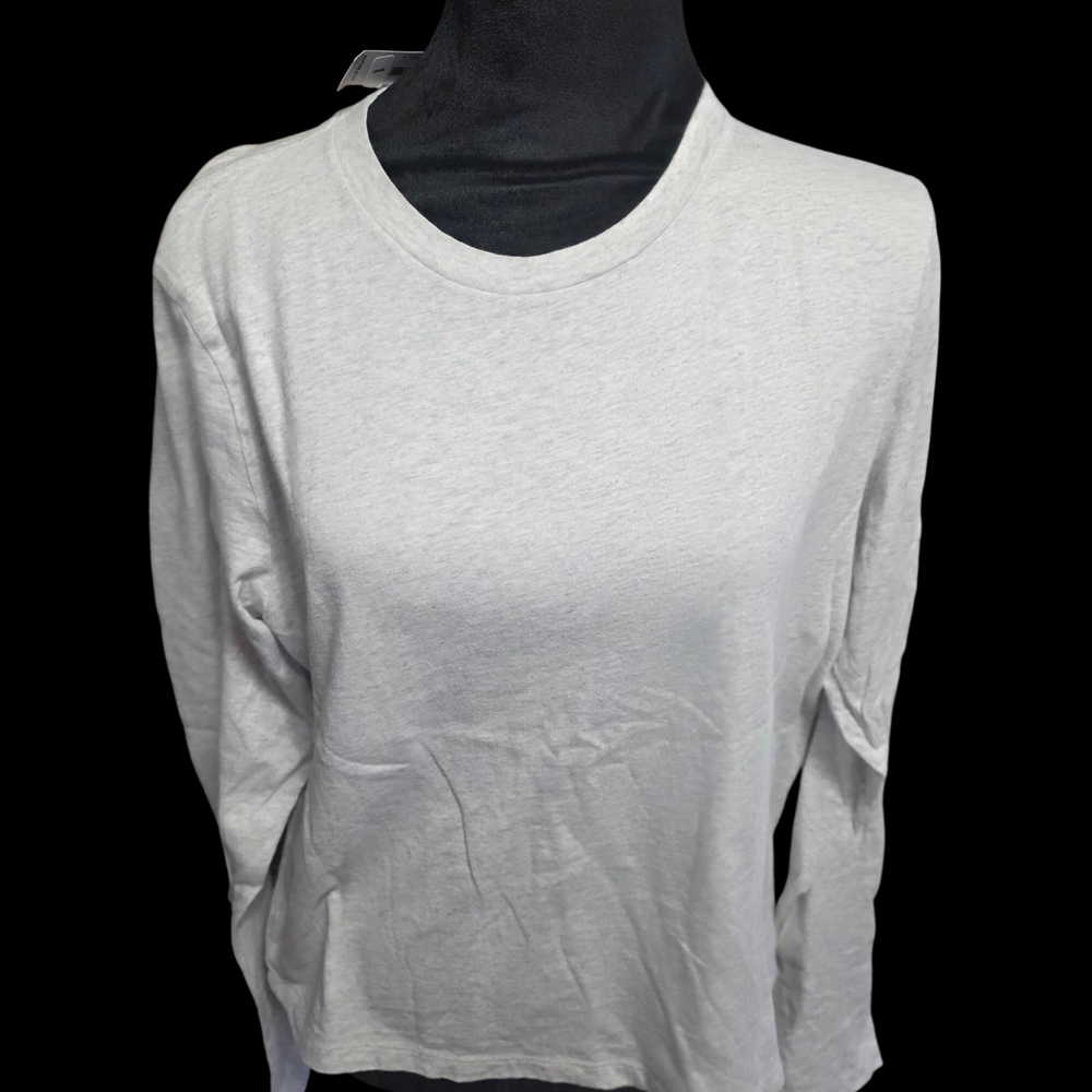 PINK Victoria's Secret Heather Gray Long Sleeve Top